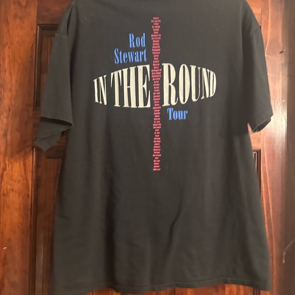 Tultex Black Short Sleeve Tee with Vintage Graphic - Picture 2 of 3